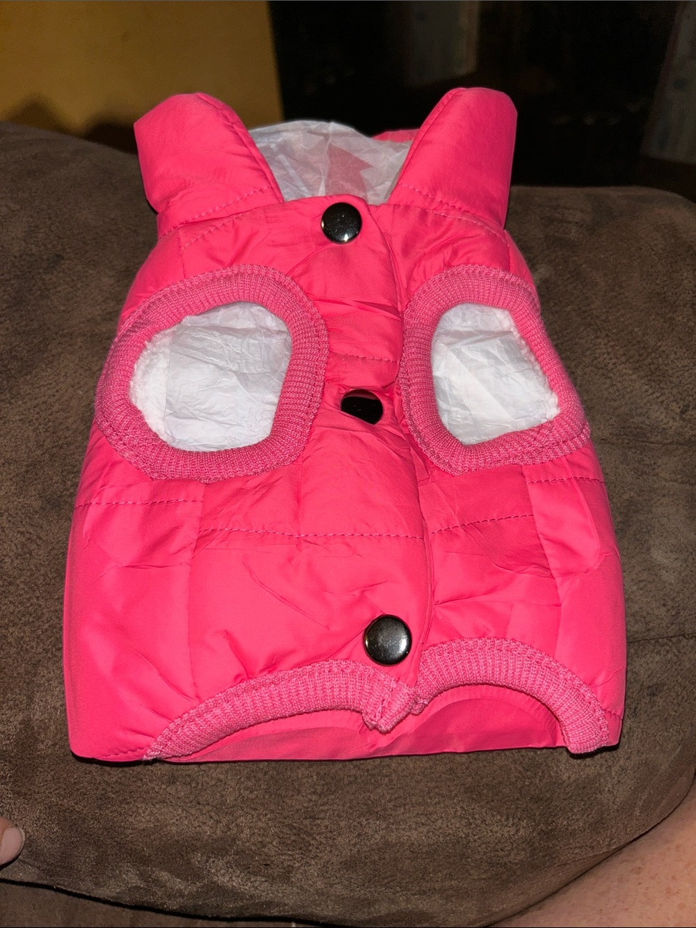 Dog Hot Pink Puffer Pet Vest - Cozy Sleeveless Jacket